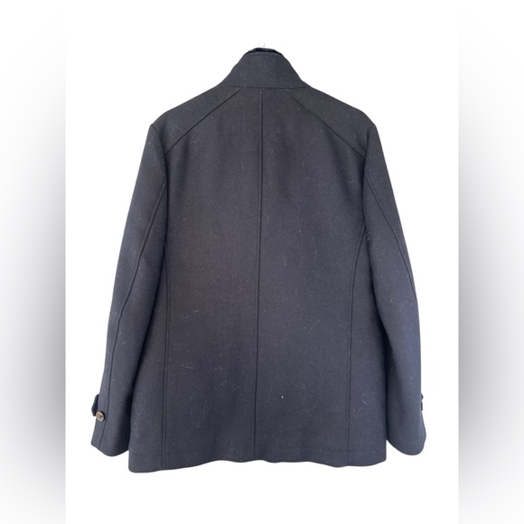 Ted Baker Men’s Bartley Wool Fur Collar Coat - Picture 8 of 14